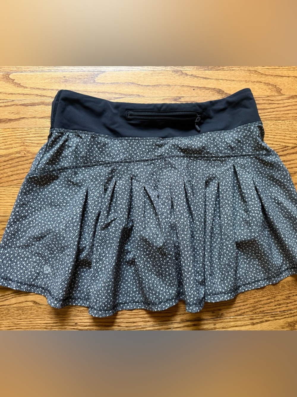 lululemon athletica Black and White Printed Skater Skirt